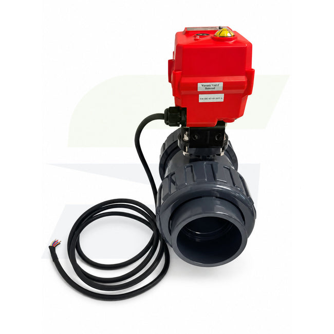 160270040 - 4" Type 21 PVC Ball Valve - Modulating Smart Fail-Safe Actuated, EPDM