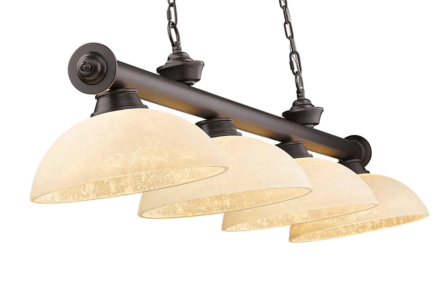 2306-4BRZ-DGM14 - Cordon 4 Light 81" Billiard - Bronze