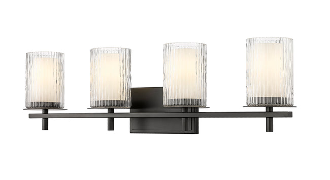 1949-4V-MB - Grayson 4 Light 31" Vanity - Matte Black