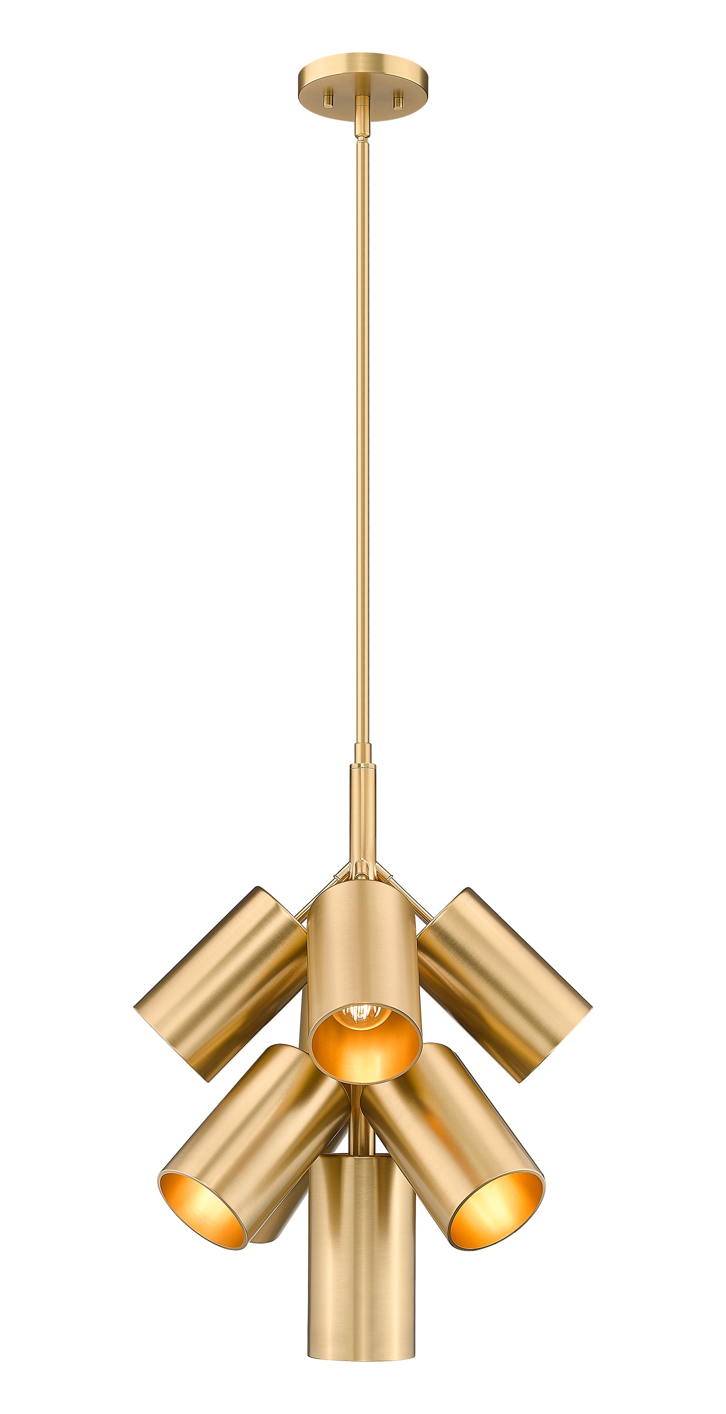 7520-9MGLD - Lumina 9 Light 17" Chandelier - Modern Gold
