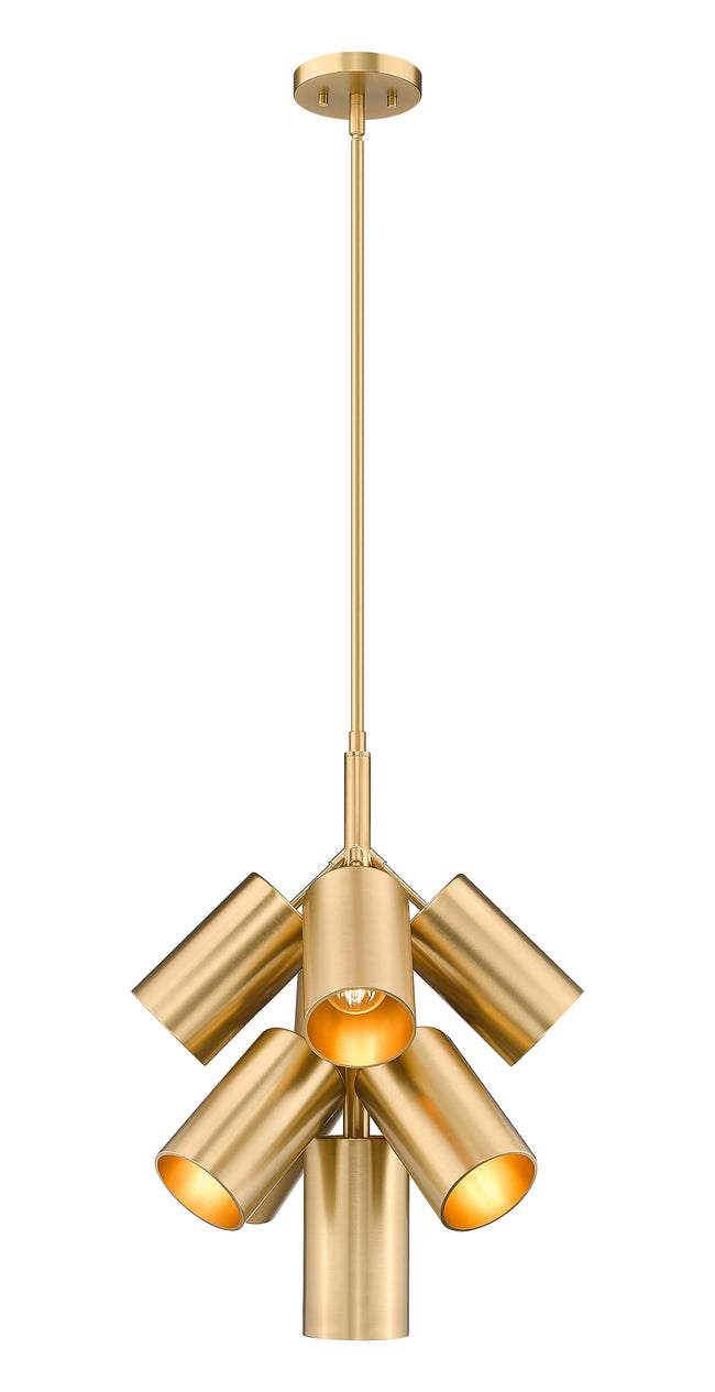 7520-9MGLD - Lumina 9 Light 17" Chandelier - Modern Gold