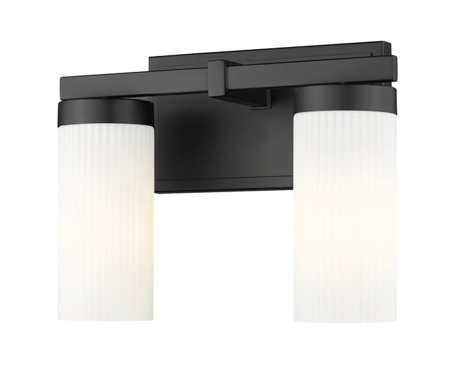 3044-2V-MB - Danica 2 Light 12" Vanity - Matte Black