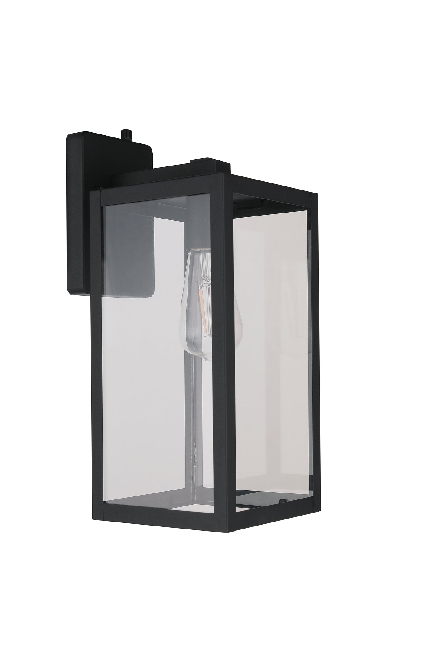 ZA7114-TB-PC - Harris 1 Light 16" High Outdoor Wall Lantern - Textured Black