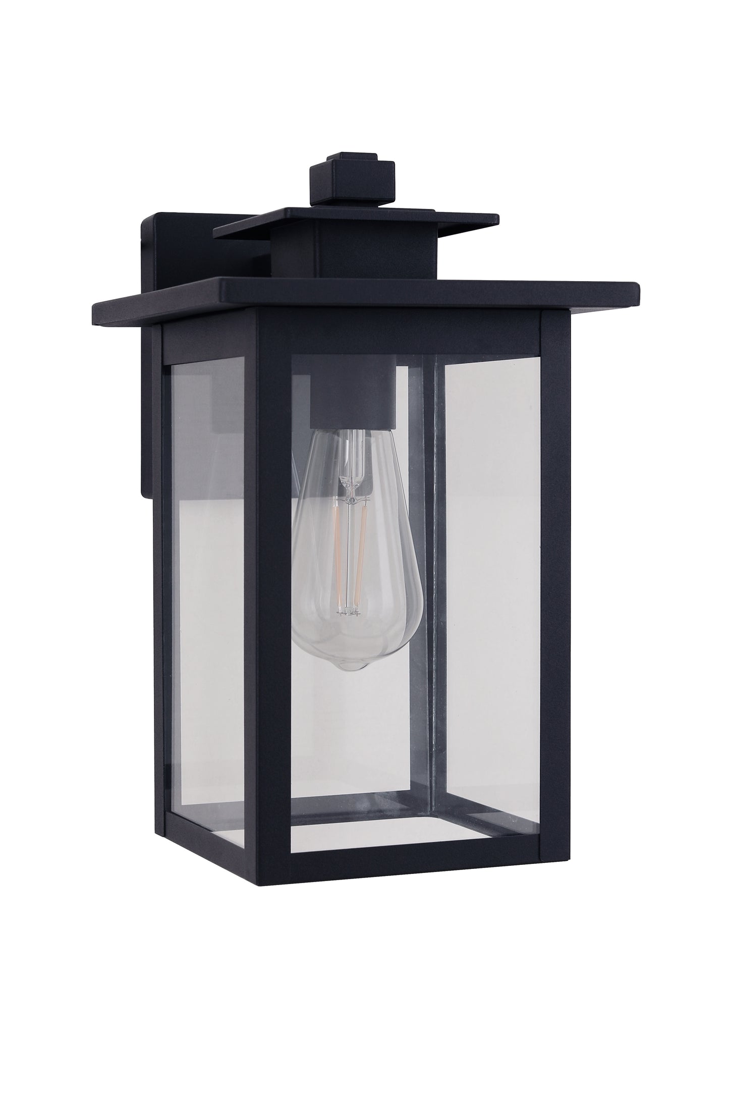 ZA7014-TB - Rock Creek 1 Light 12" High Outdoor Wall Lantern - Textured Black