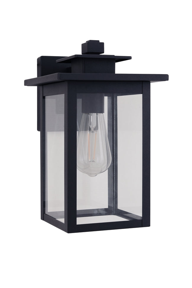 ZA7014-TB - Rock Creek 1 Light 12" High Outdoor Wall Lantern - Textured Black