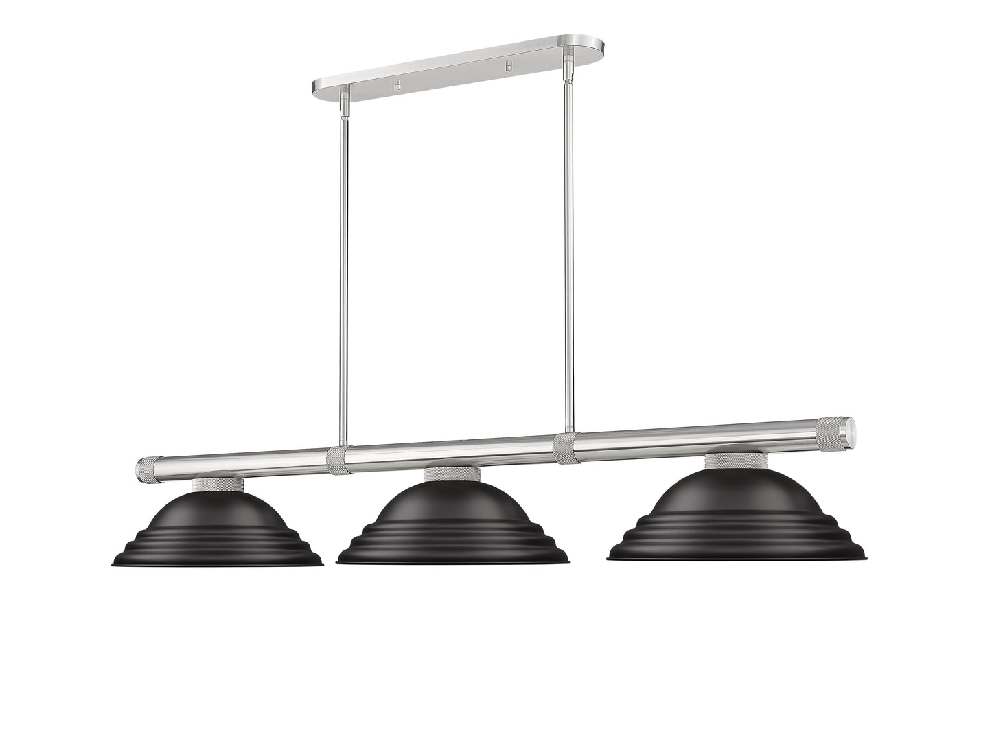 3050-3BN-SMB - Vanguard 3 Light 59" Billiard - Brushed Nickel