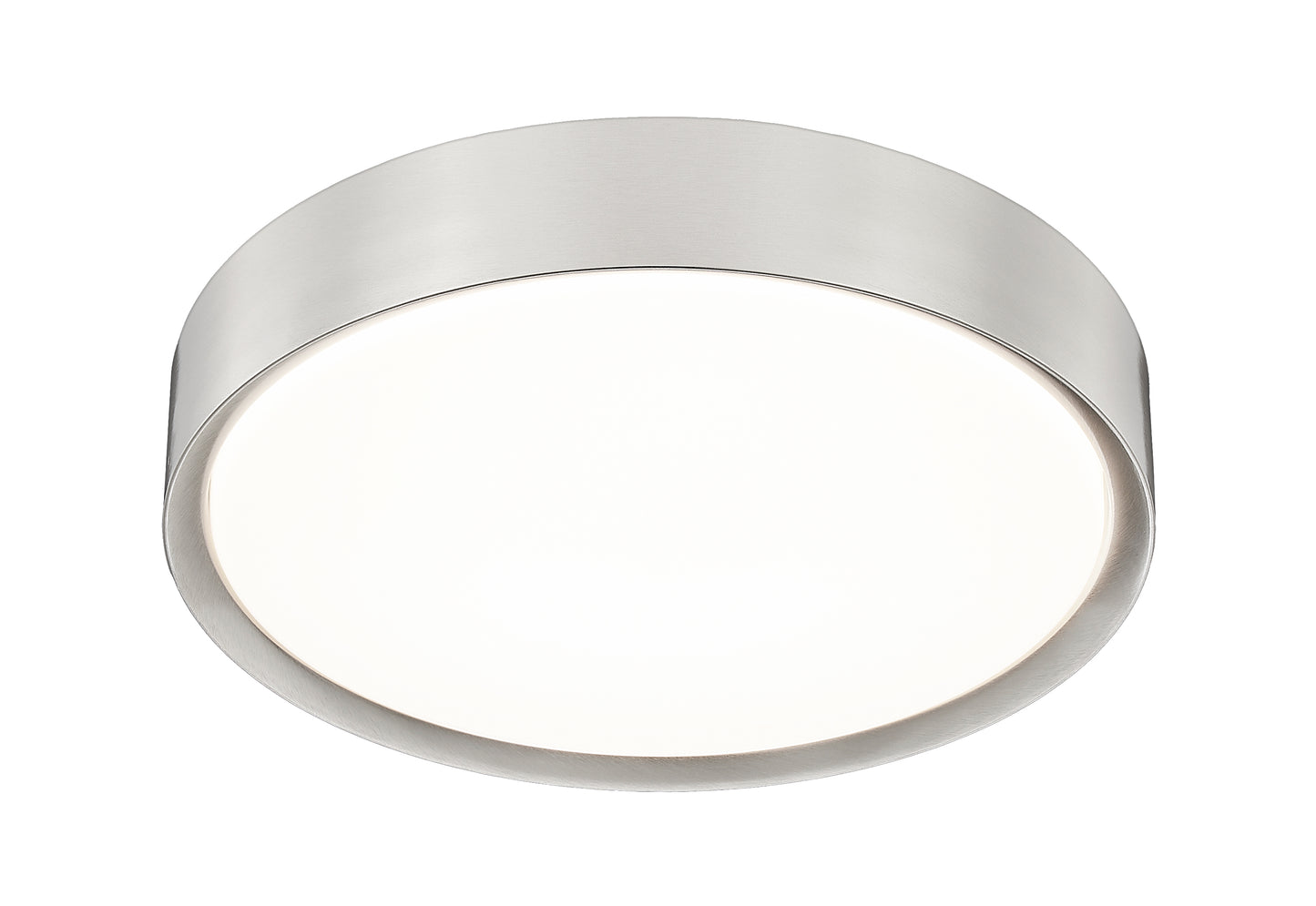 1014F16-BN-LED - Kawan 1 Light Flush 16" Mount - Brushed Nickel