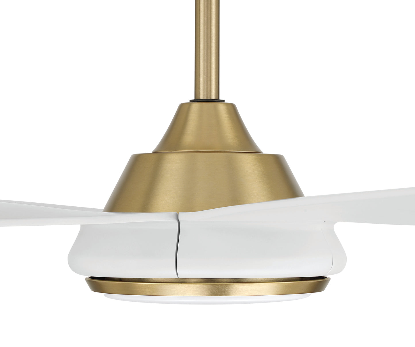 FRY52SBW5 - Frye 52" 5-Blade Indoor ceiling Fan 52" 5 Blade Ceiling Fan with Light Kit - Satin Brass