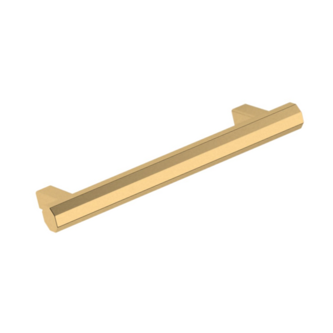 4417044 - 4" Centers - Octagonal Pull - Satin Brass