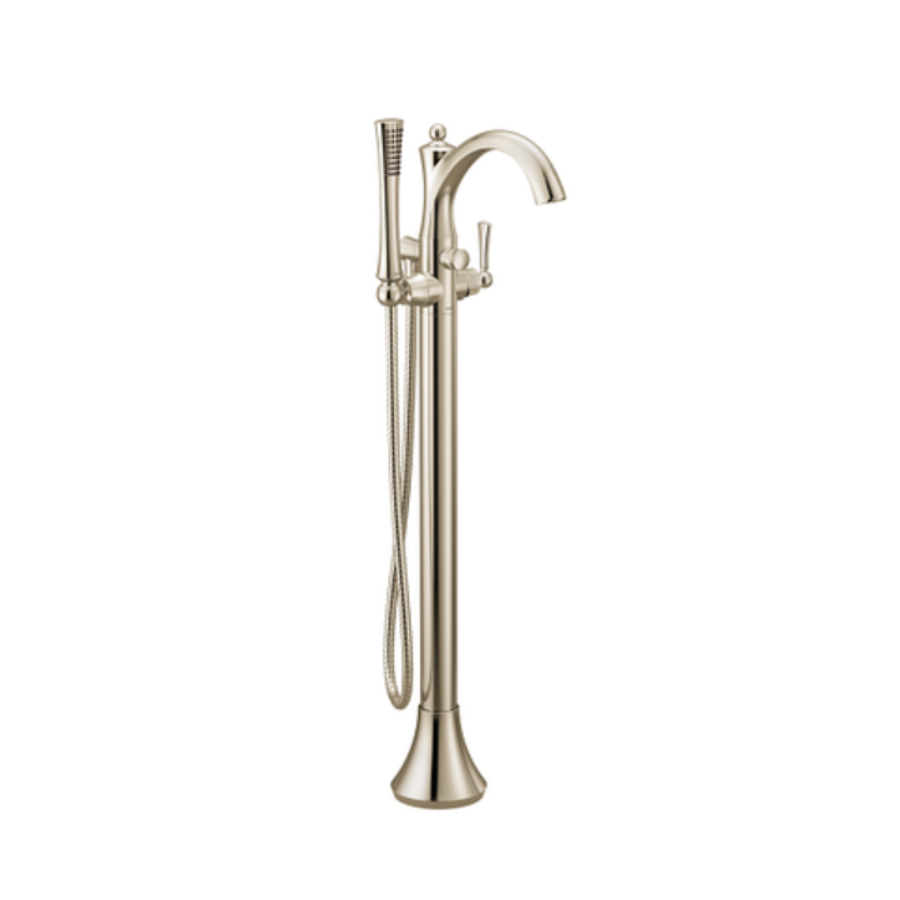 655BN - Wynford - One-Handle Tub Filler with Hand Shower - Brushed nickel