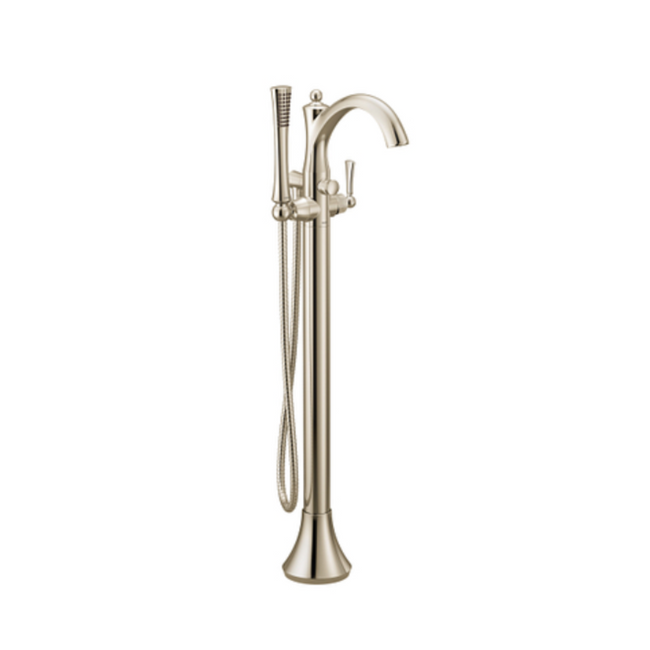 655BN - Wynford - One-Handle Tub Filler with Hand Shower - Brushed nickel