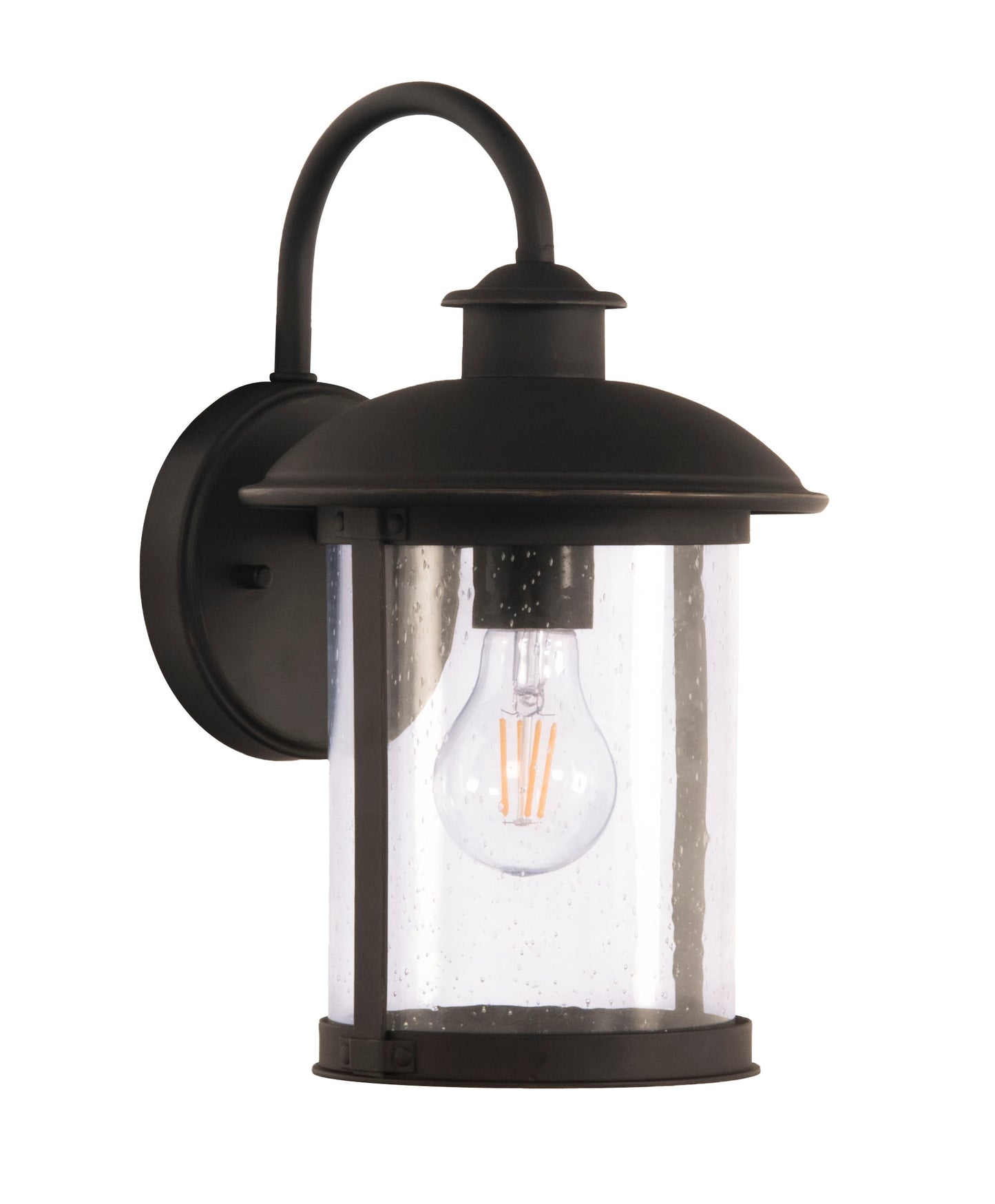 ZA3204-DBG - O'Fallon 1 Light 12.63" High Outdoor Wall Lantern - Dark Bronze Gilded