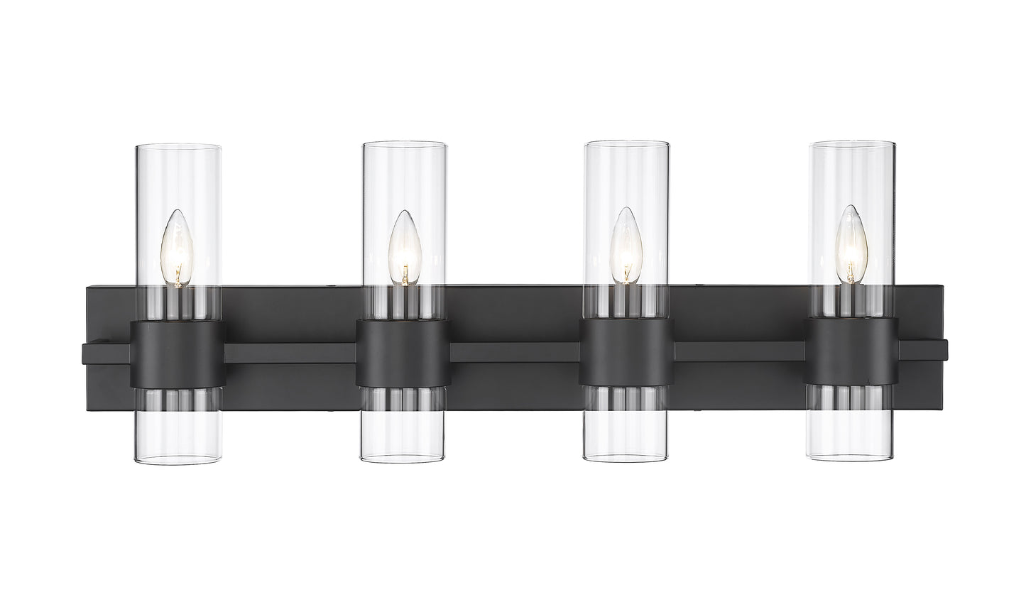 343-4V-MB - Lawson 4 Light 32" Vanity - Matte Black