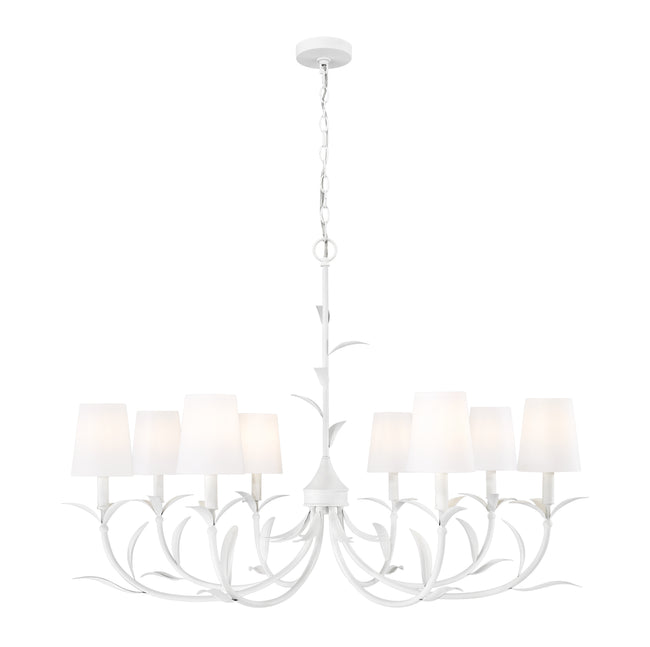 830-42TXWH - Aslin 8 Light 42" Chandelier - Textured White