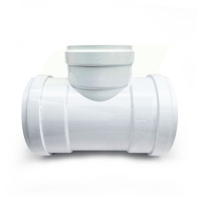 gasketed reducing tee sewer fitting side view