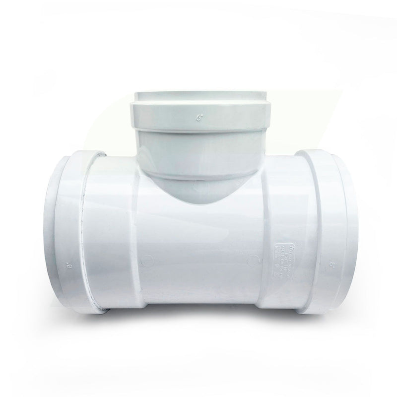 gasketed reducing tee sewer fitting side view