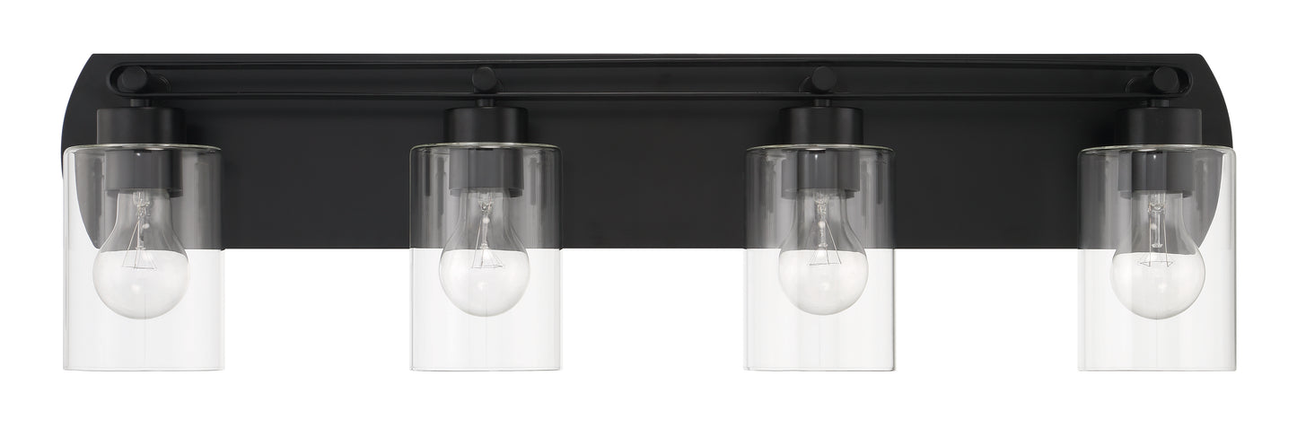 17631FB4 - Hendrix 4 Light 31" Wide Vanity Light - Flat Black
