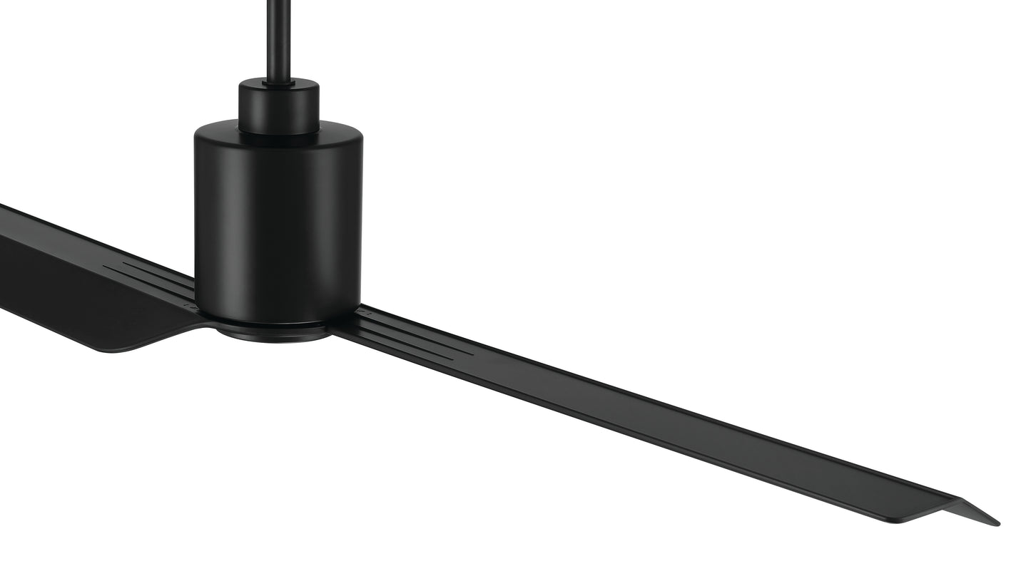 SLK56FB2 - Sleek 56" 2 Blade Indoor Outdoor Ceiling Fan - Flat Black