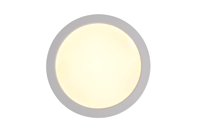 X9407-W-LED-5CCT - Slim Line II 1 Light 7" Wide Flush Mount - White