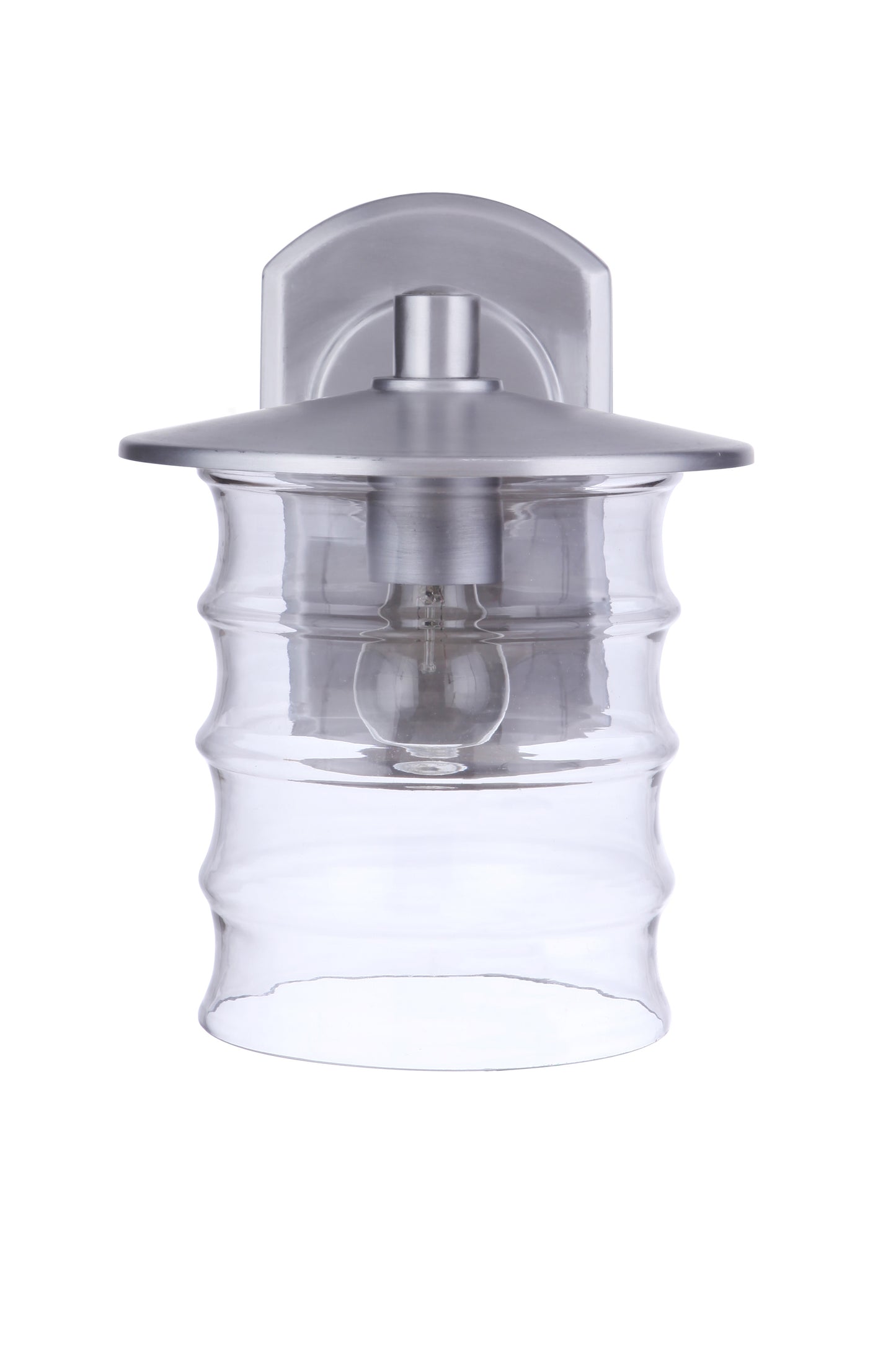 ZA3624-SA - Canon 1 Light 12.13" High Outdoor Wall Lantern - Satin Aluminum