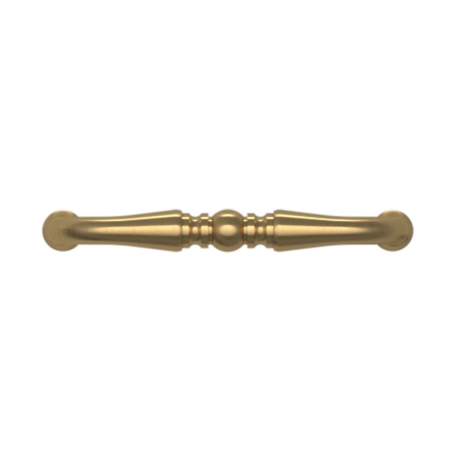 4964044 - 4" Centers - Colonial Pull - Satin Brass