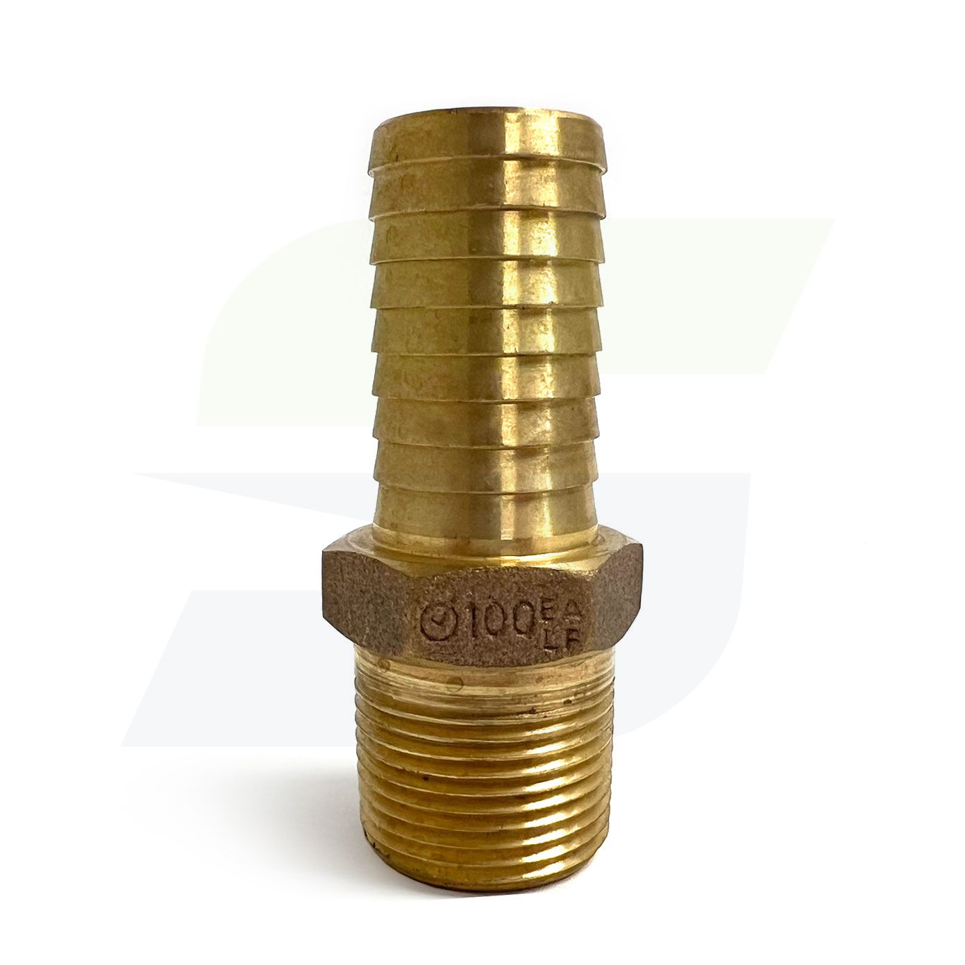 RBMANL100 - 1" Brass Hose Barb x MPT Male Adapter