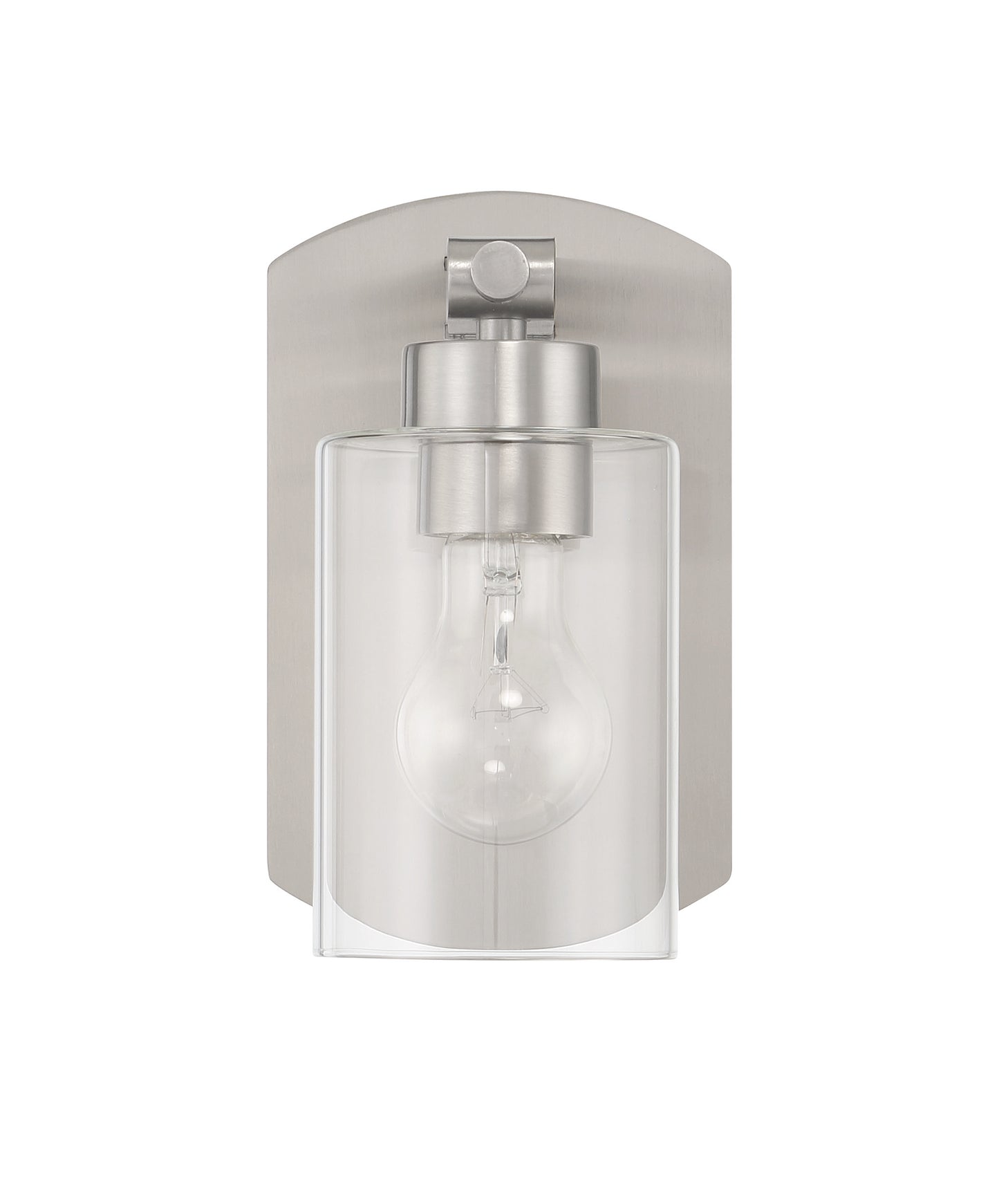 17605BNK1 - Hendrix 1 Light 8.5" High Wall Sconce - Brushed Nickel