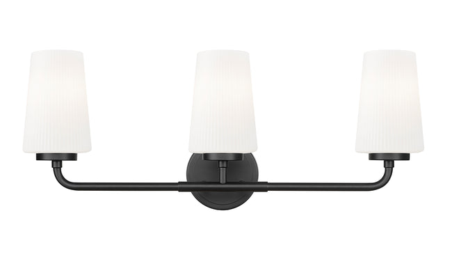 7005-3V-MB - Montford 3 Light 24" Vanity - Matte Black
