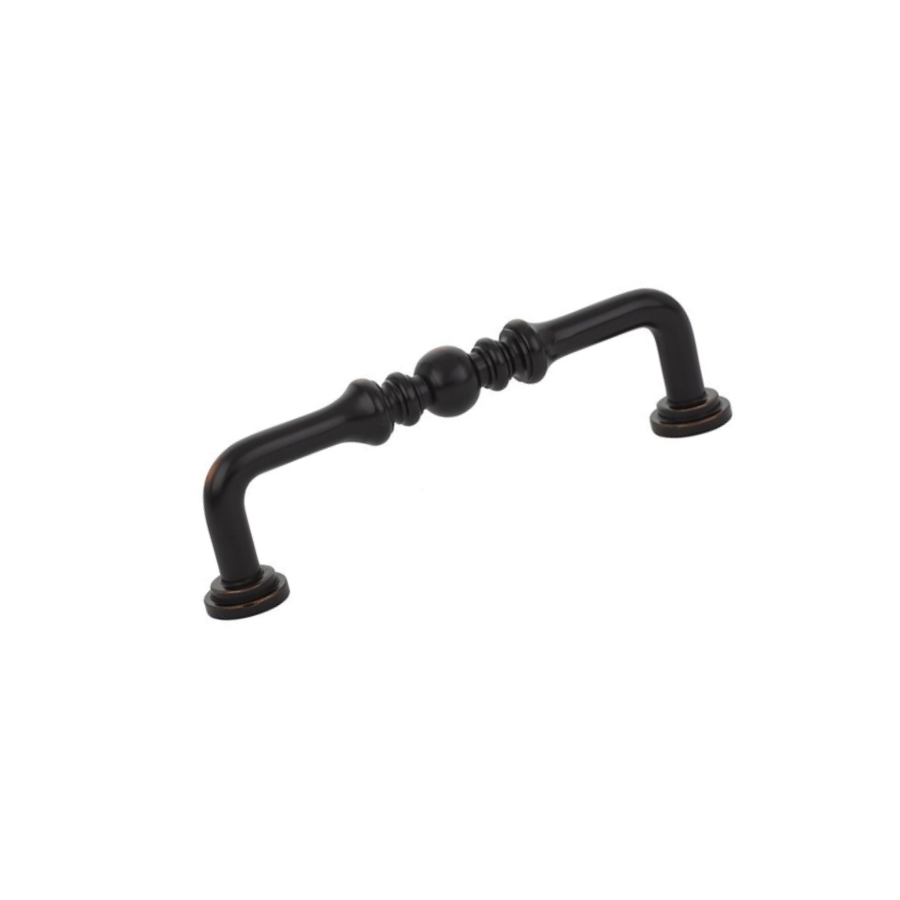 86130US10B - Spindle 4" Center to Center Handle Cabinet Pull - Traditional Collection - Oil Rubbed Bronze