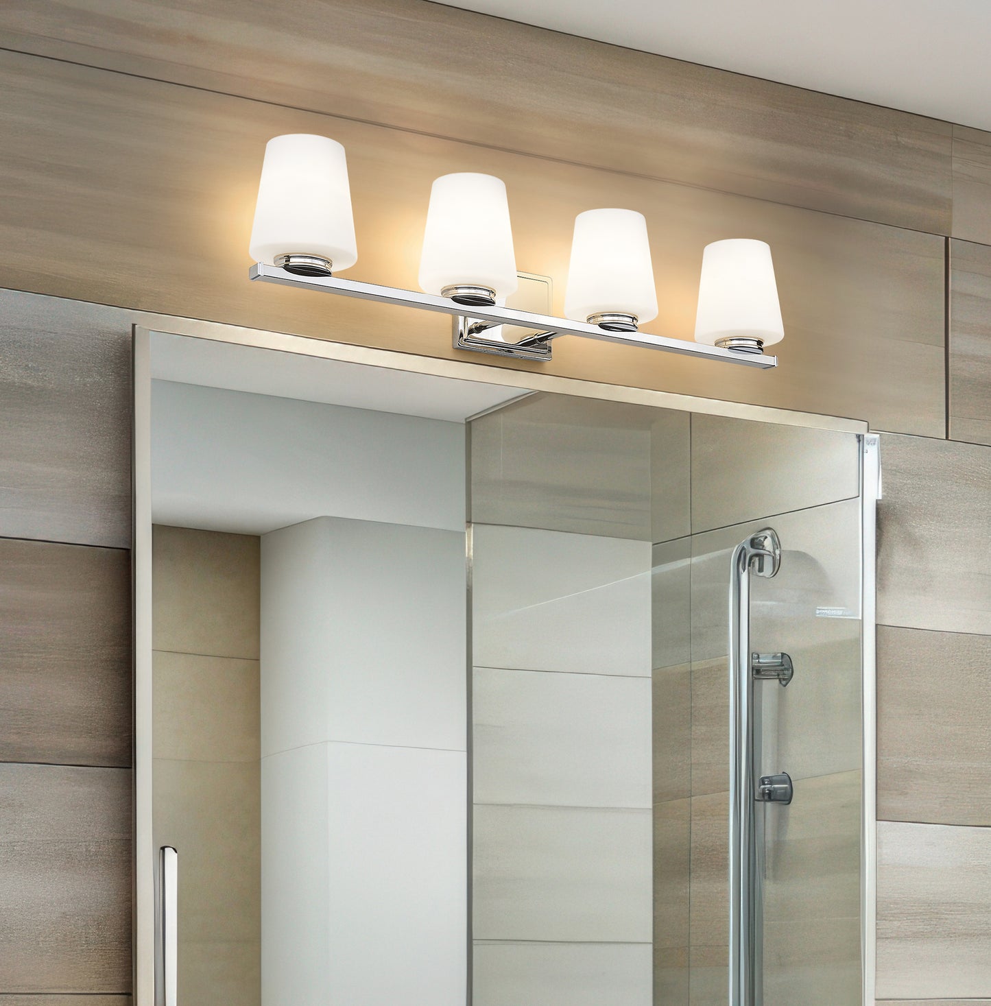 7703-4V-CH - Nextra 4 Light 32" Vanity - Chrome