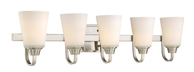 41905-BNK - Grace 5 Light 37" Wide Vanity Light - Brushed Nickel