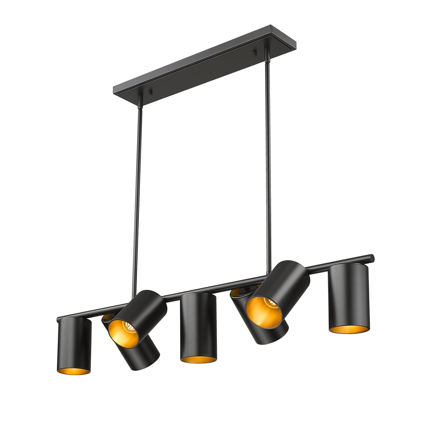 7520-7L-MB - Lumina 7 Light Linear 42" Chandelier - Matte Black