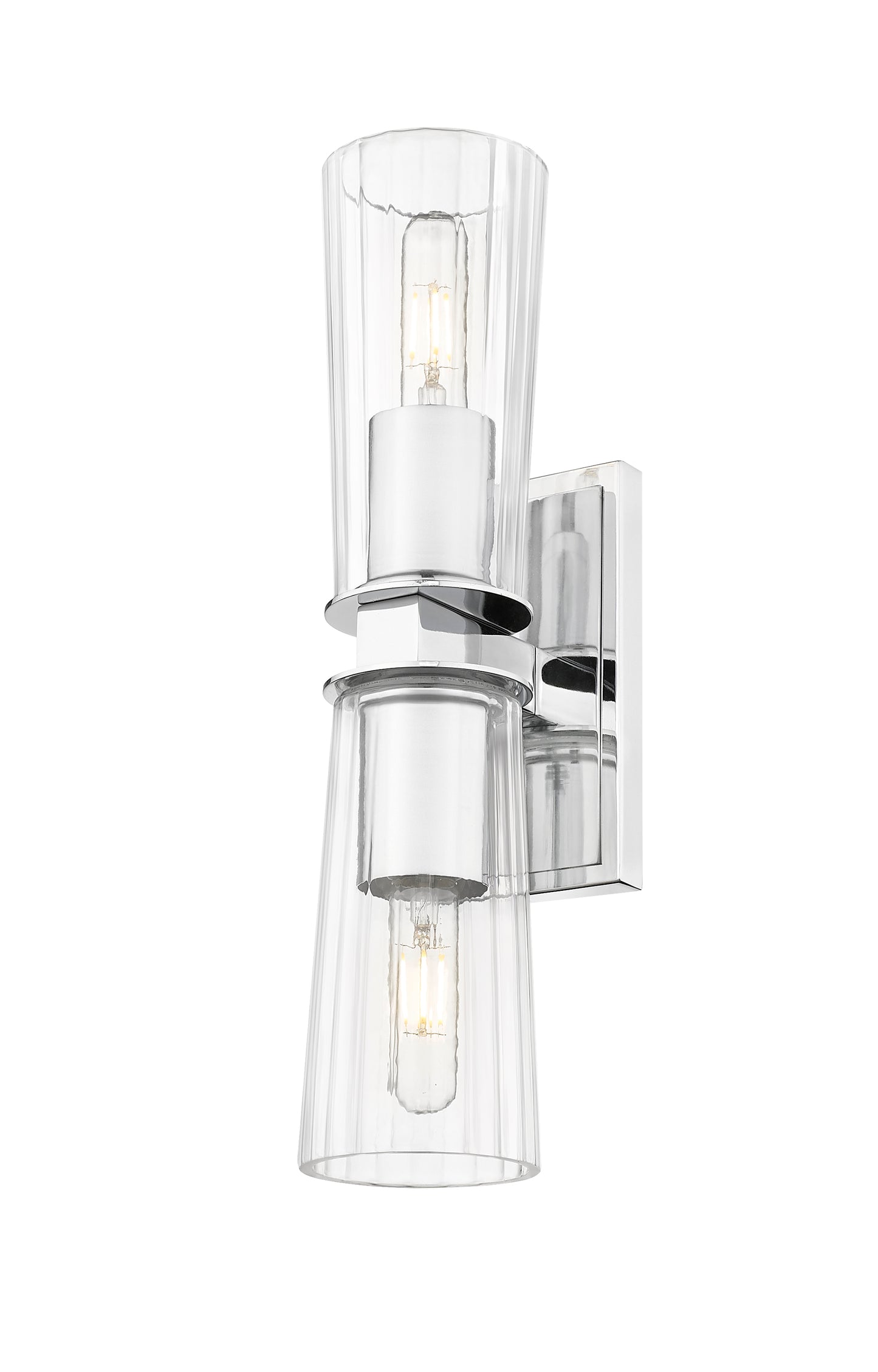 826-2S-CH - Titus 2 Light Wall 18" Sconce - Chrome