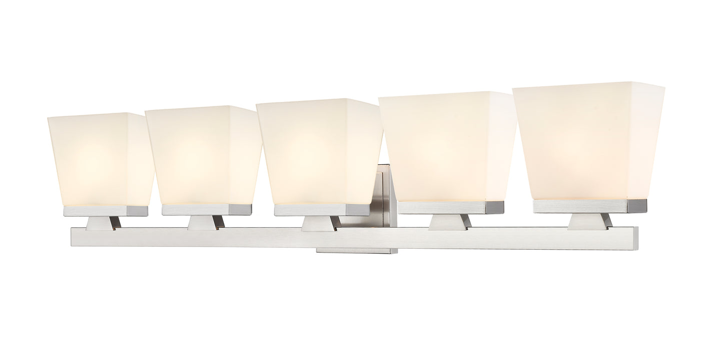 1937-5V-BN - Astor 5 Light 36" Vanity - Brushed Nickel