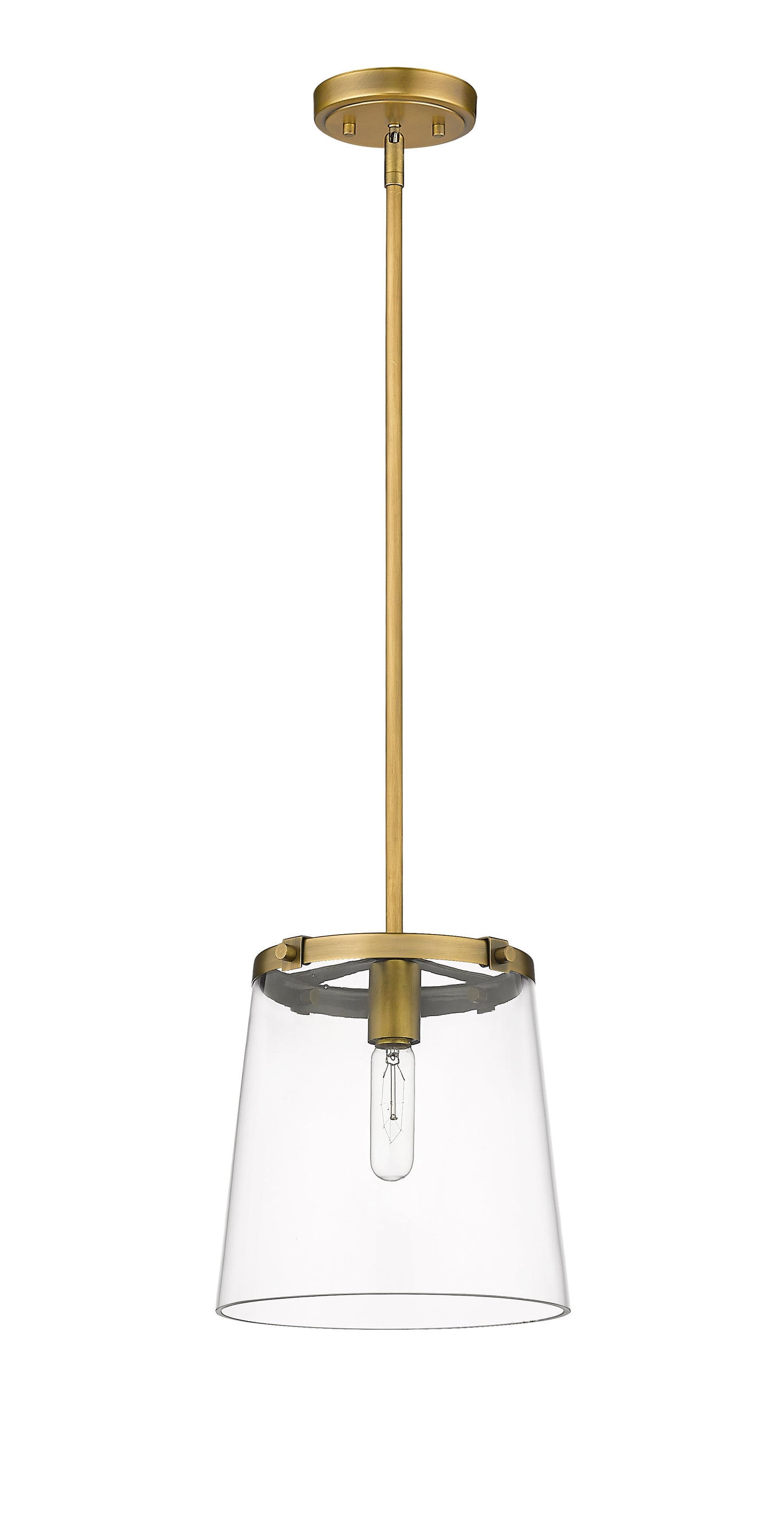 3032P10-RB - Callista 1 Light 10" Pendant - Rubbed Brass