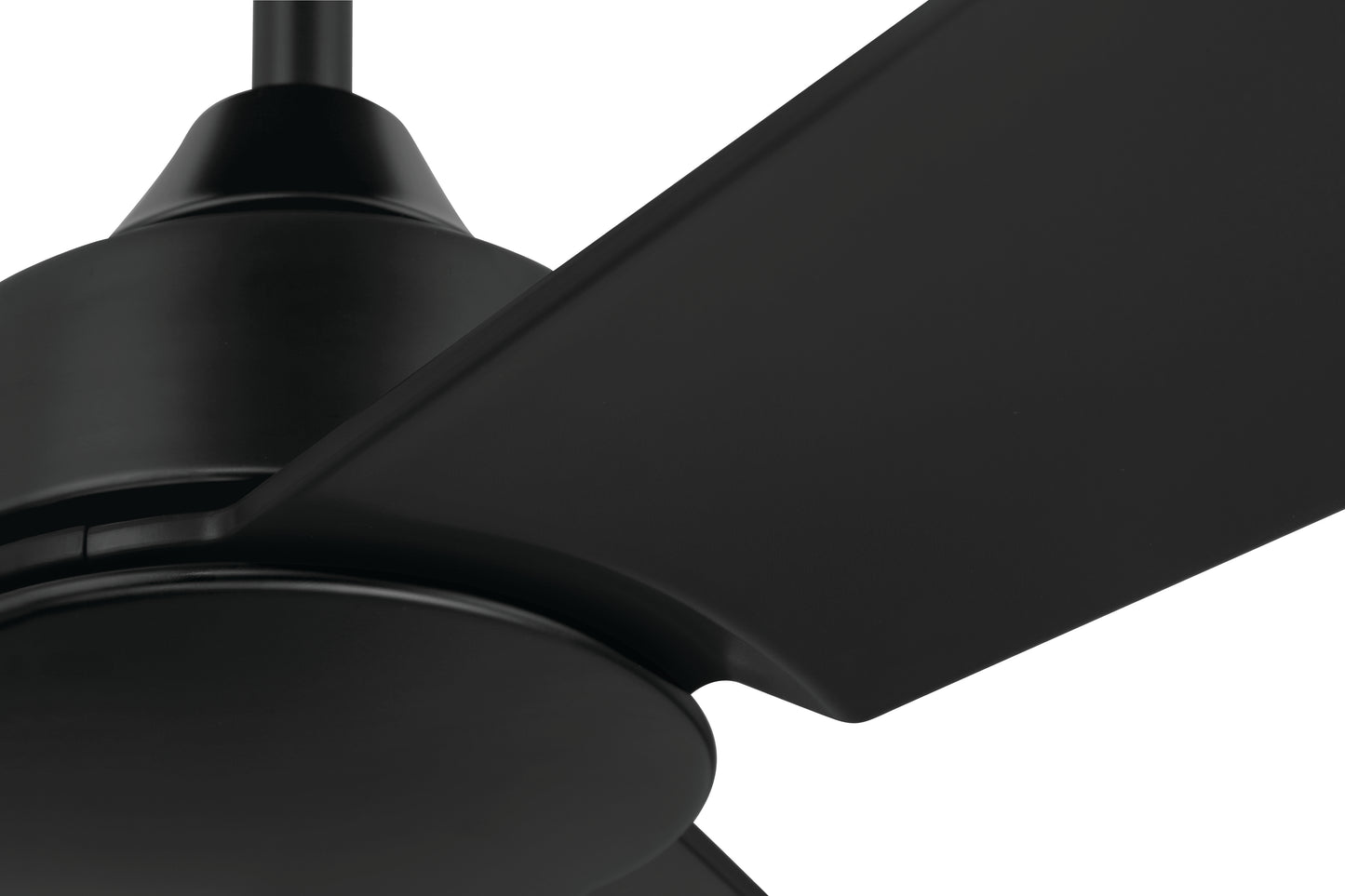 CHM52FB3 - Charming 52" 3-Blade Indoor/Outdoor Damp Rated Ceiling Fan 52" 3 Blade Indoor Outdoor Ceiling Fan with Light Kit - Flat Black