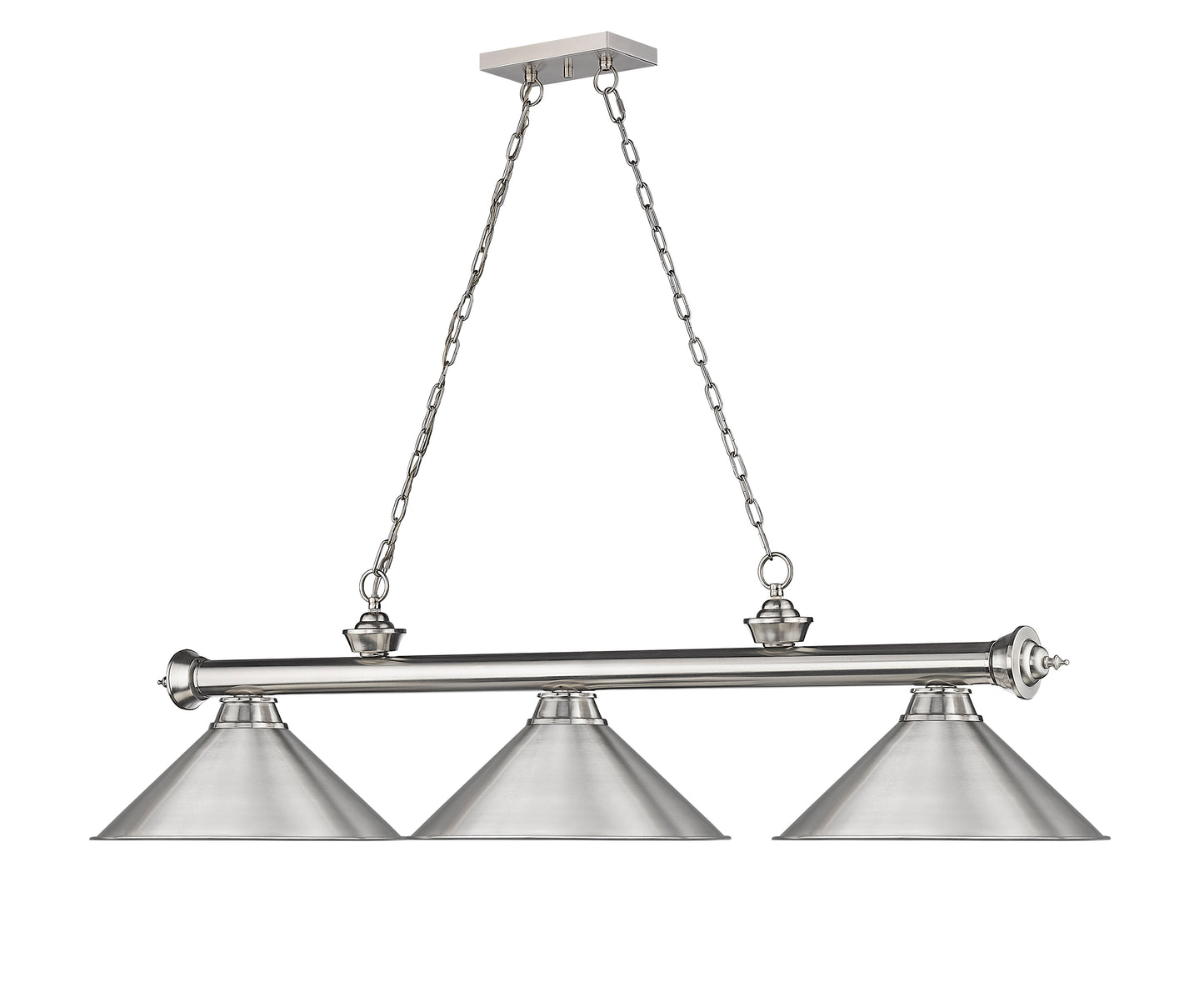 2306-3BN-BN15 - Cordon 3 Light 57" Billiard - Brushed Nickel
