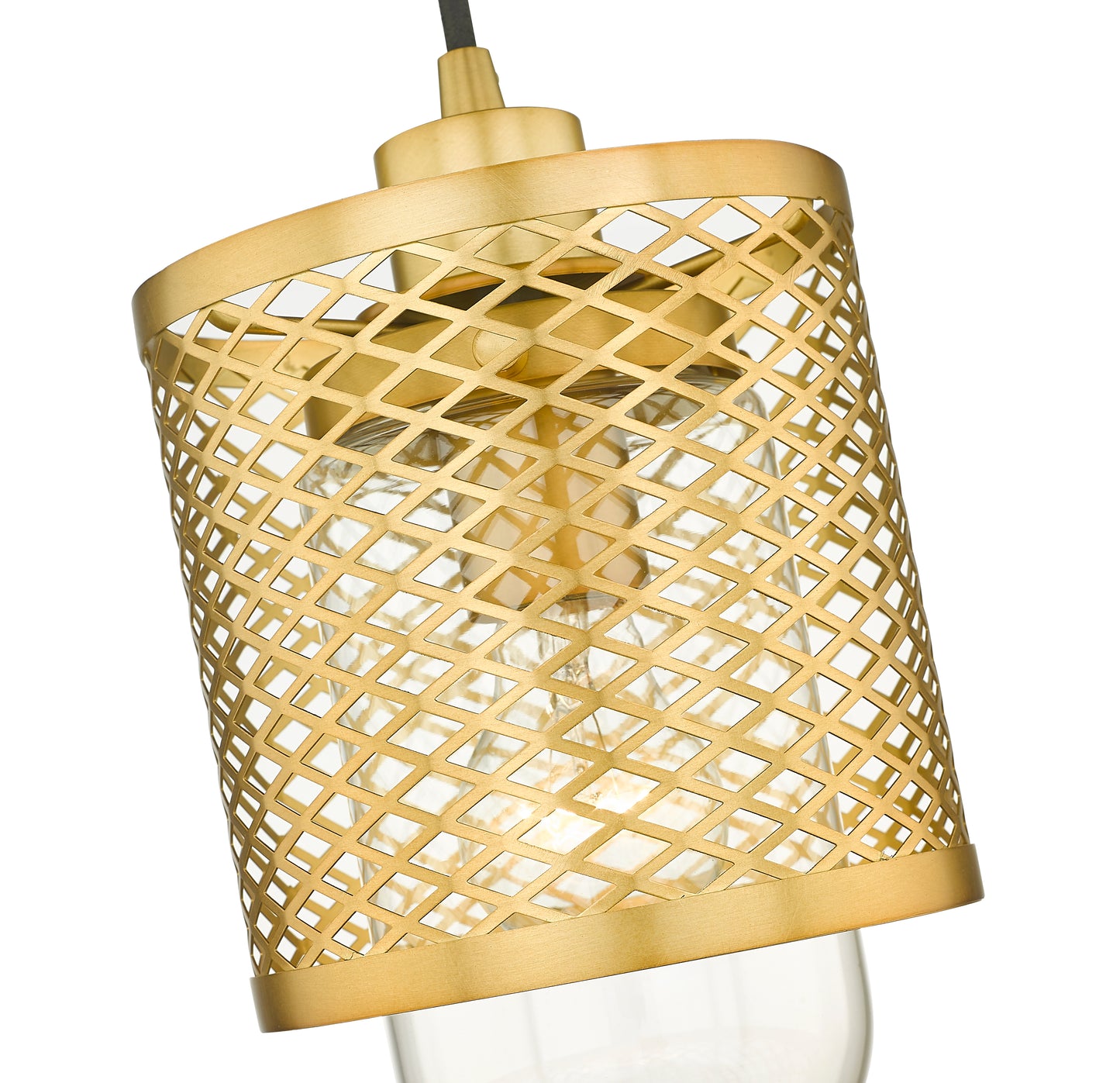 3037MP-RB - Kipton 1 Light 6" Pendant - Rubbed Brass