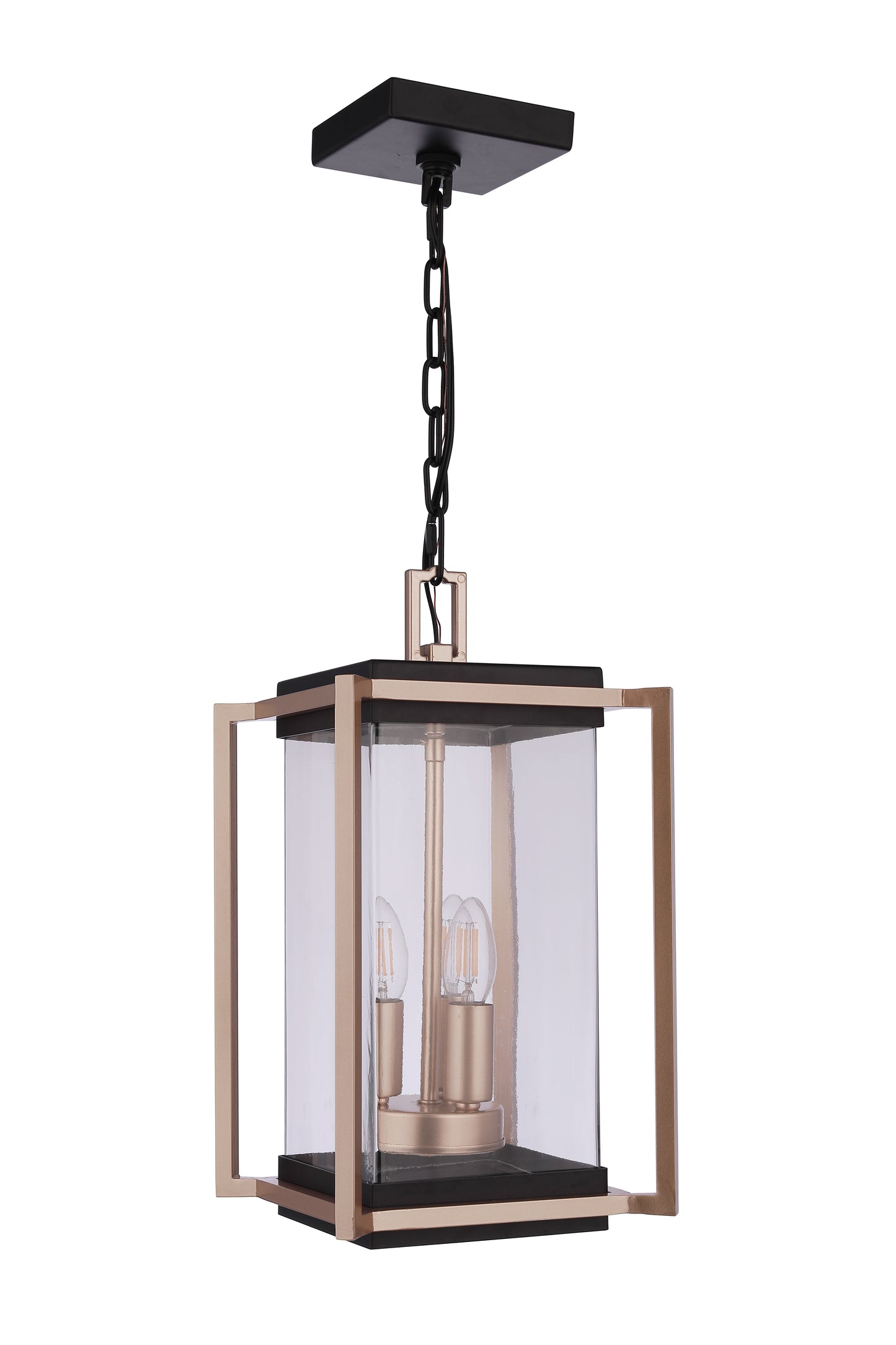 ZA6511-MNSB - Metalwork 3 Light 9" Wide Outdoor Pendant - Midnight / Satin Brass