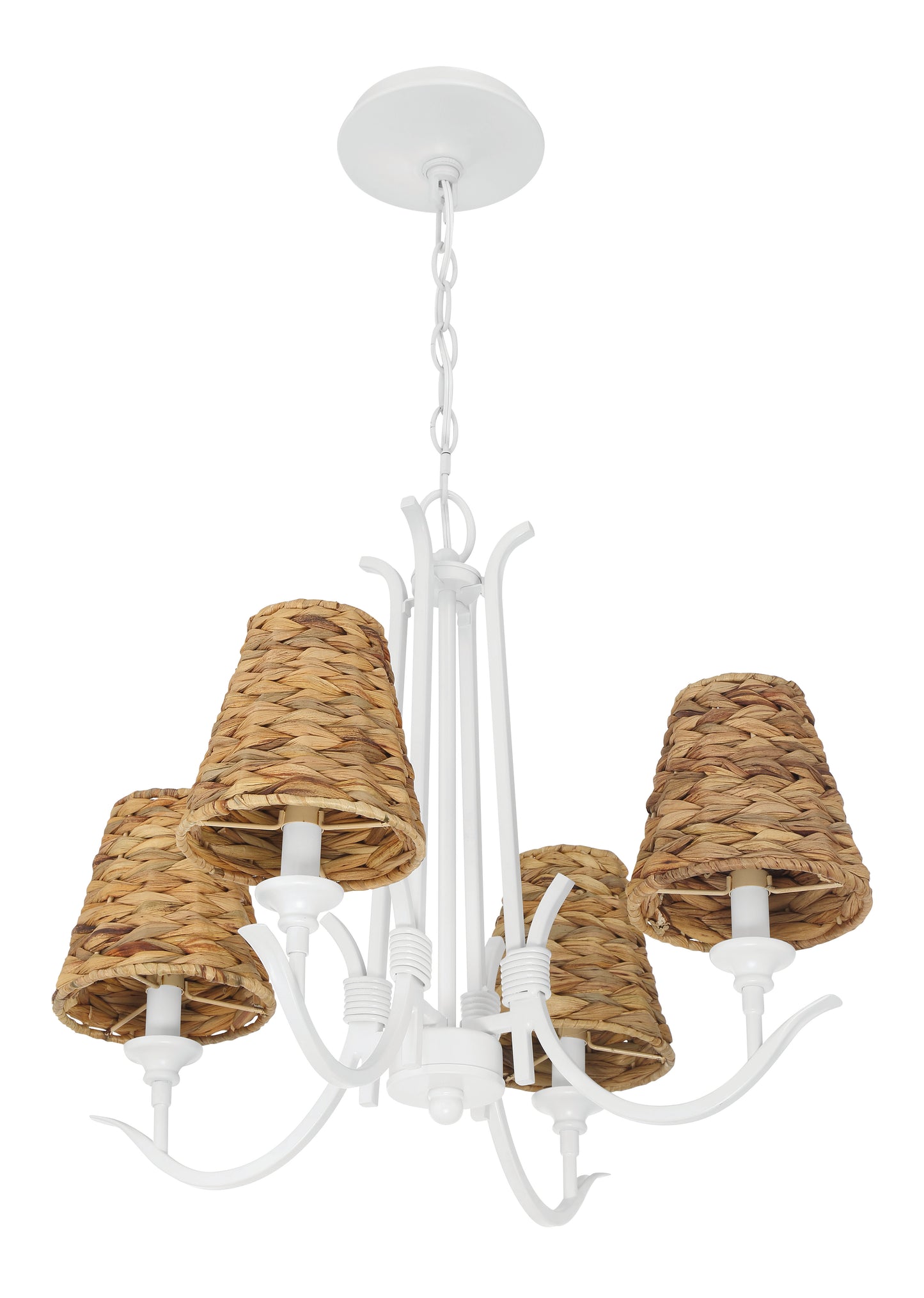 58324-MWW - Kokomo 4 Light 21" Wide Chandelier - Matte White