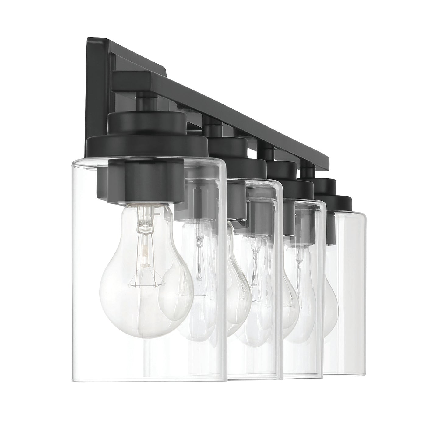 20435FB4 - Clark 4 Light 35" Wide Vanity Light - Flat Black