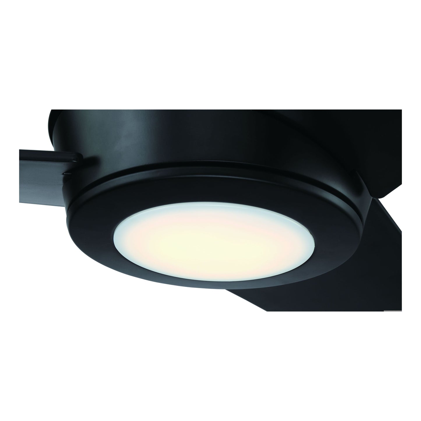 Acadian 56" 3 Blade Indoor / Outdoor Ceiling Fan with Light Kit - Flat Black