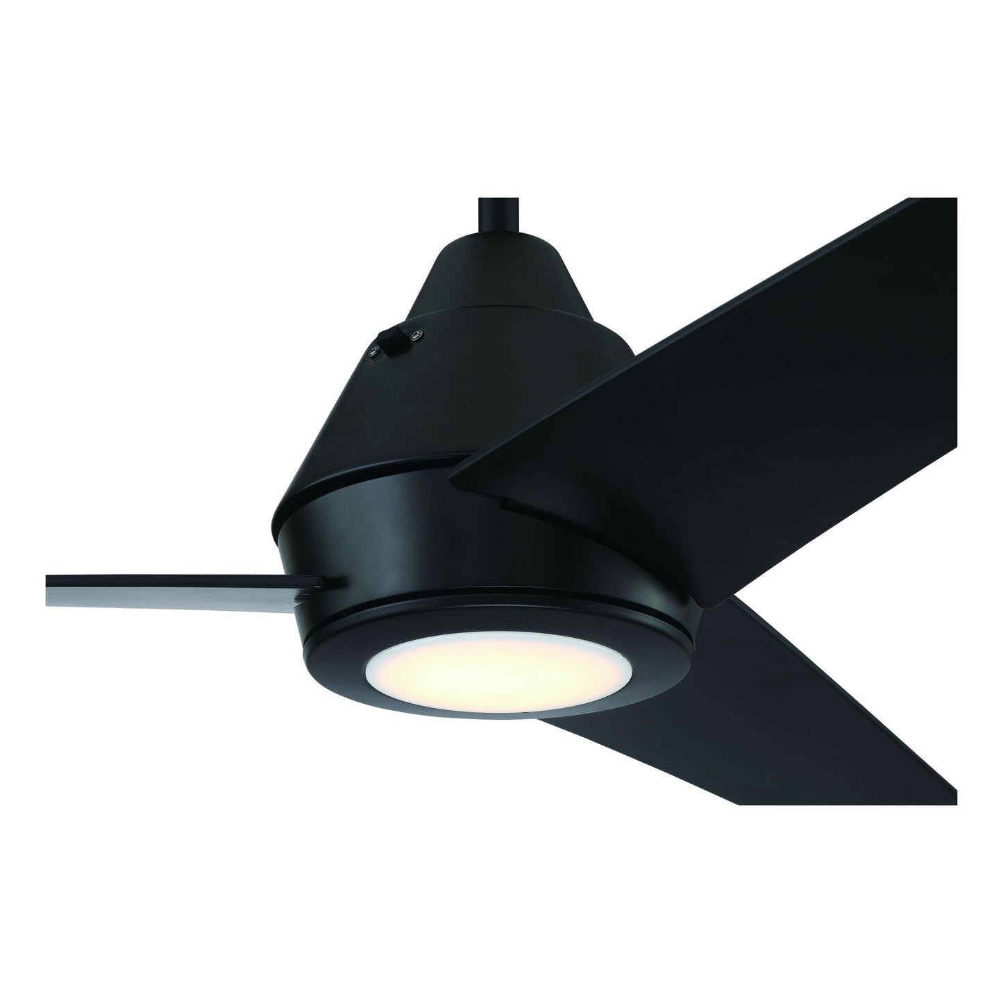 Acadian 56" 3 Blade Indoor / Outdoor Ceiling Fan with Light Kit - Flat Black