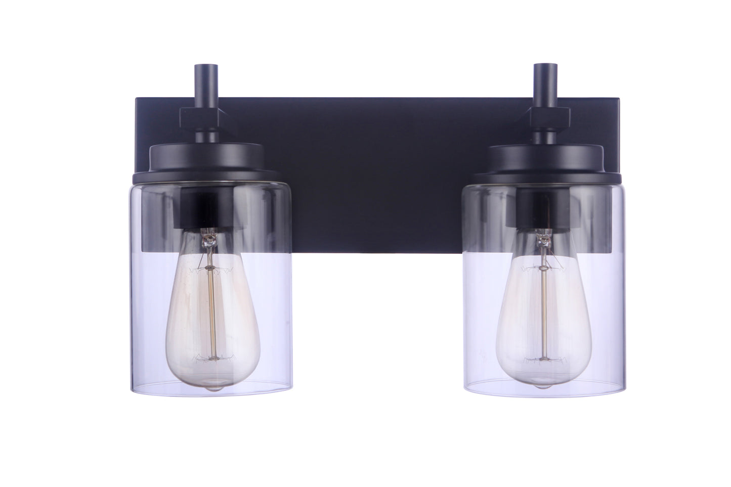 17414FB2 - Reeves 2 Light 14" Wide Vanity Light - Flat Black