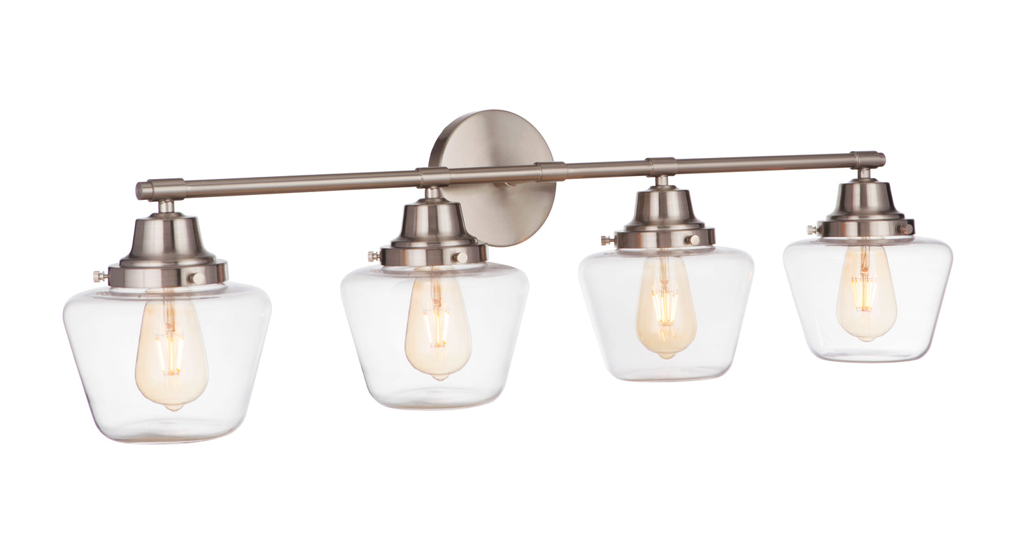19538BNK4 - Essex 4 Light 38" Wide Vanity Light - Brushed Nickel