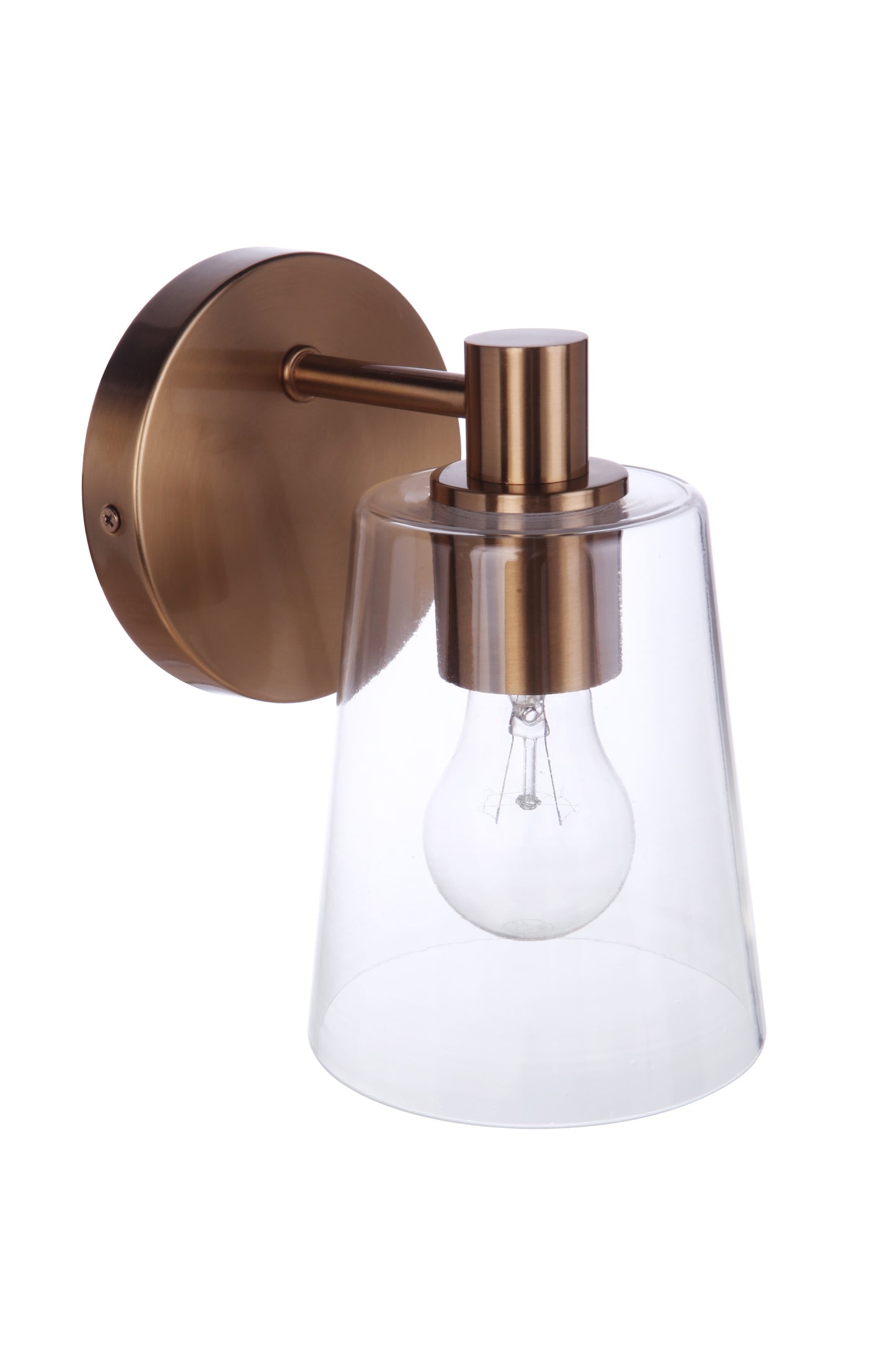 12605SB1 - Emilio 1 Light 8" High Wall Sconce - Satin Brass