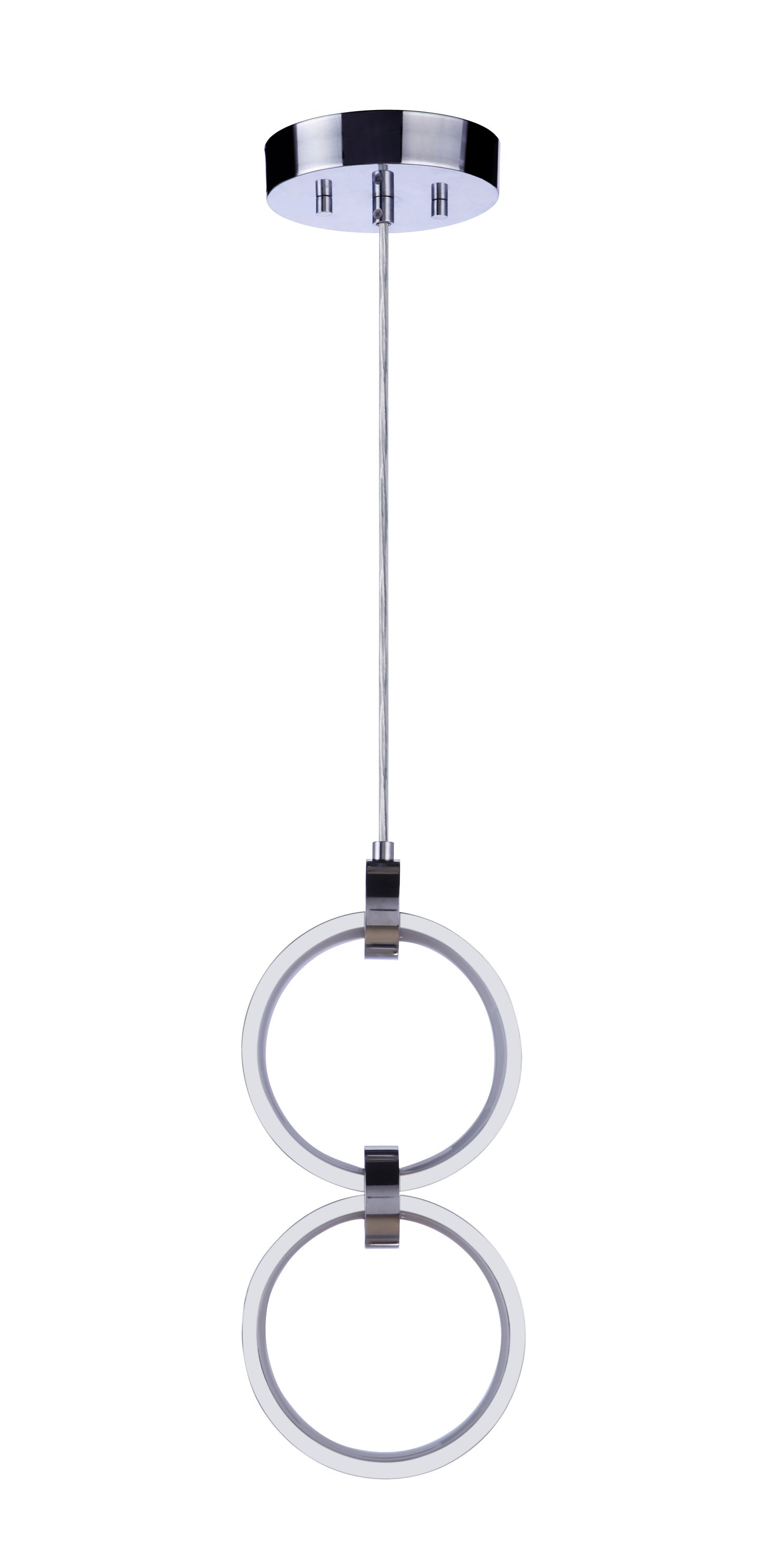 59392-CH-LED - Context 2 Light 5.13" Wide Pendant - Chrome