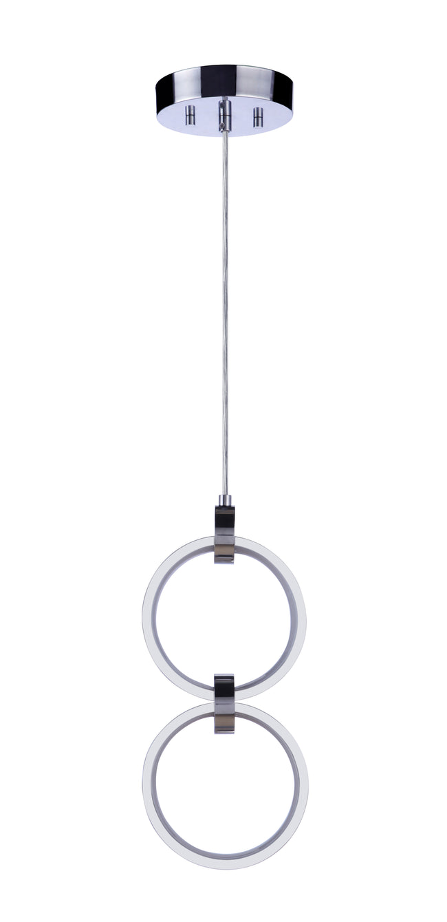 59392-CH-LED - Context 2 Light 5.13" Wide Pendant - Chrome