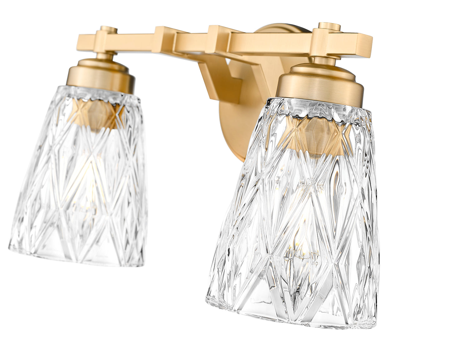1960-2V-MGLD - Andree 2 Light 16" Vanity - Modern Gold