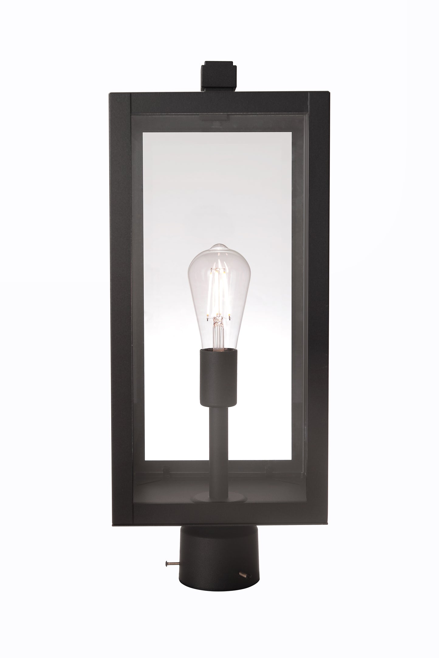 ZA7125-TB - Harris 1 Light 21" High Outdoor Post - Textured Black
